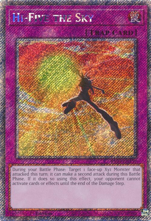 Hi-Five the Sky [RA04-EN239] Platinum Secret Rare | Shuffle n Cut Hobbies & Games