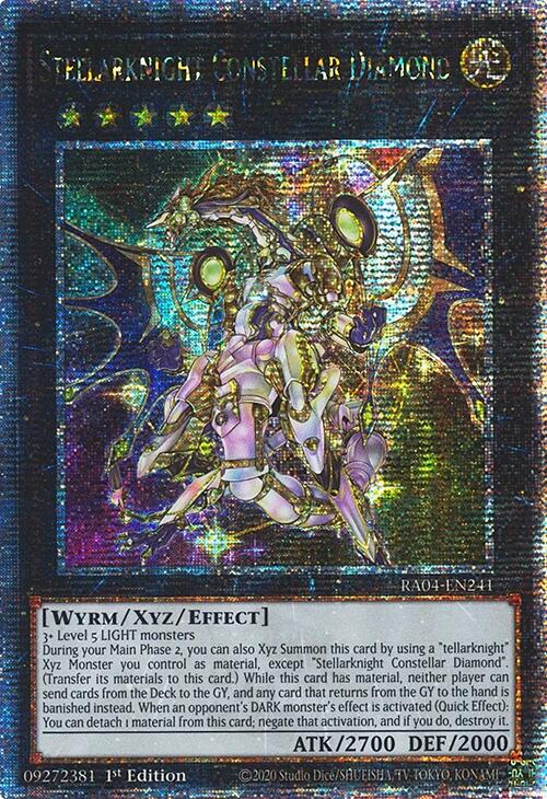 Stellarknight Constellar Diamond [RA04-EN241] Quarter Century Secret Rare | Shuffle n Cut Hobbies & Games