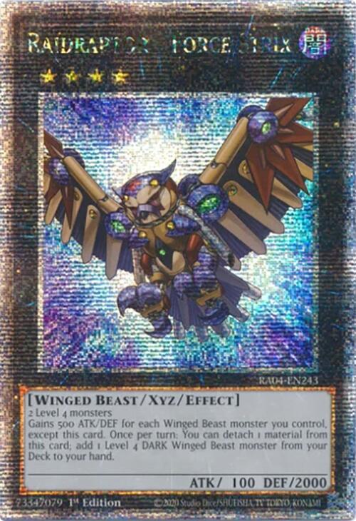 Raidraptor - Force Strix [RA04-EN243] Quarter Century Secret Rare | Shuffle n Cut Hobbies & Games