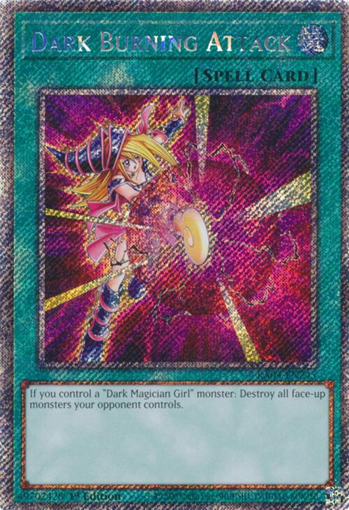 Dark Burning Attack [RA04-EN245] Platinum Secret Rare | Shuffle n Cut Hobbies & Games