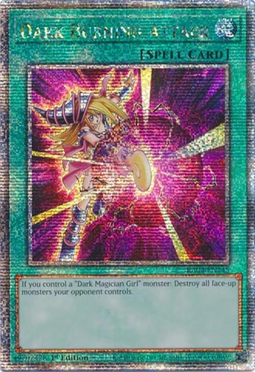 Dark Burning Attack [RA04-EN245] Quarter Century Secret Rare | Shuffle n Cut Hobbies & Games