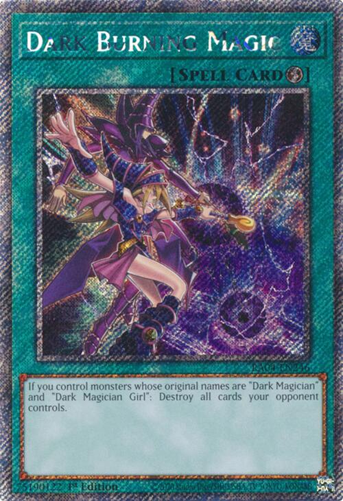 Dark Burning Magic [RA04-EN246] Platinum Secret Rare | Shuffle n Cut Hobbies & Games