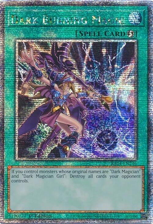 Dark Burning Magic [RA04-EN246] Quarter Century Secret Rare | Shuffle n Cut Hobbies & Games
