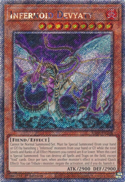 Infernoid Devyaty [RA04-EN248] Platinum Secret Rare | Shuffle n Cut Hobbies & Games
