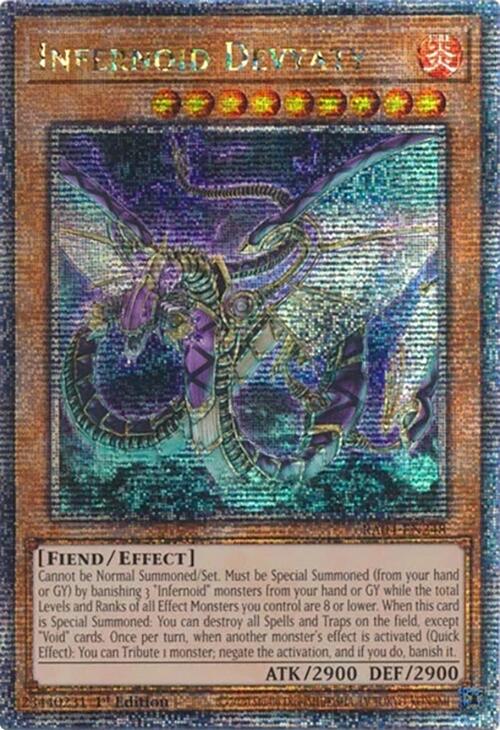 Infernoid Devyaty [RA04-EN248] Quarter Century Secret Rare | Shuffle n Cut Hobbies & Games