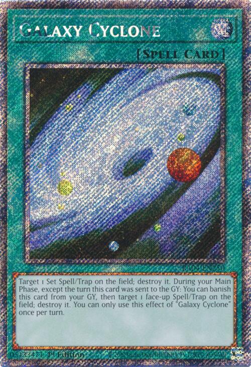Galaxy Cyclone [RA04-EN250] Platinum Secret Rare | Shuffle n Cut Hobbies & Games