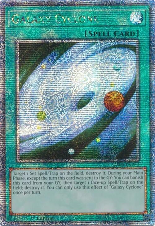 Galaxy Cyclone [RA04-EN250] Quarter Century Secret Rare | Shuffle n Cut Hobbies & Games