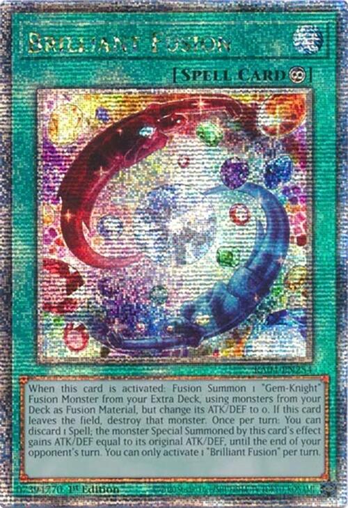 Brilliant Fusion [RA04-EN254] Quarter Century Secret Rare | Shuffle n Cut Hobbies & Games