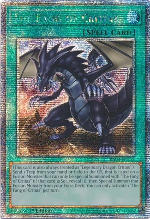 The Fang of Critias [RA04-EN255] Quarter Century Secret Rare | Shuffle n Cut Hobbies & Games