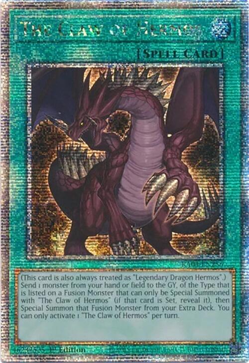 The Claw of Hermos [RA04-EN256] Quarter Century Secret Rare | Shuffle n Cut Hobbies & Games