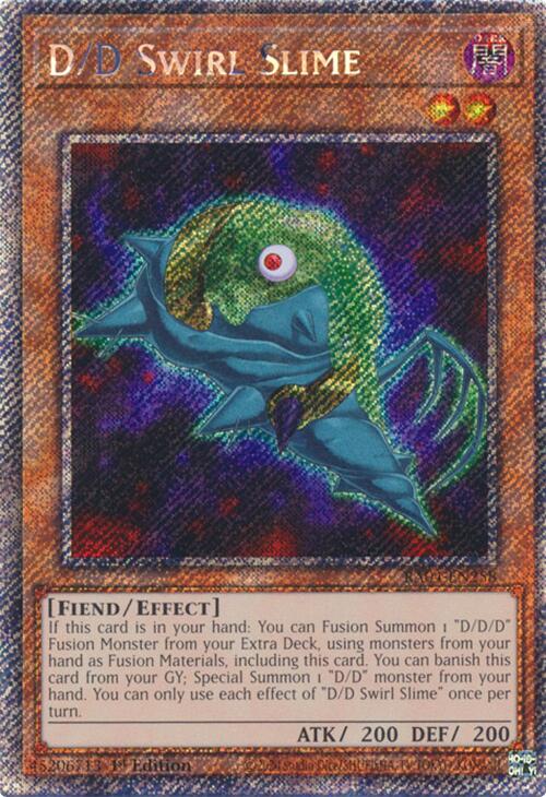 D/D Swirl Slime [RA04-EN258] Platinum Secret Rare | Shuffle n Cut Hobbies & Games