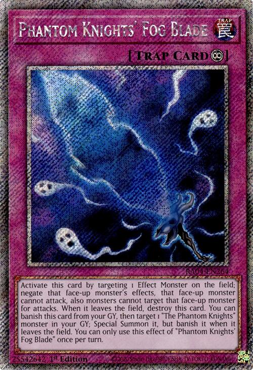 Phantom Knights' Fog Blade [RA04-EN264] Platinum Secret Rare | Shuffle n Cut Hobbies & Games