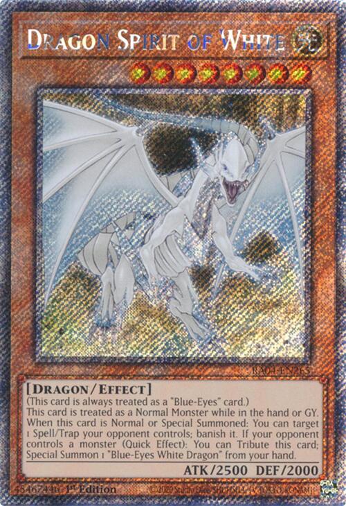 Dragon Spirit of White [RA04-EN265] Platinum Secret Rare | Shuffle n Cut Hobbies & Games