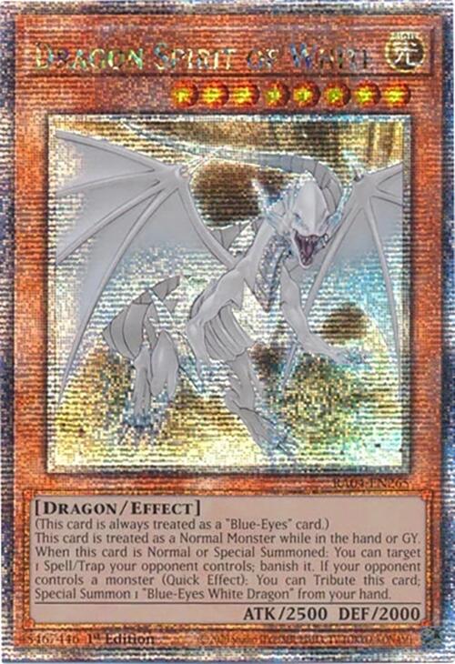 Dragon Spirit of White [RA04-EN265] Quarter Century Secret Rare | Shuffle n Cut Hobbies & Games