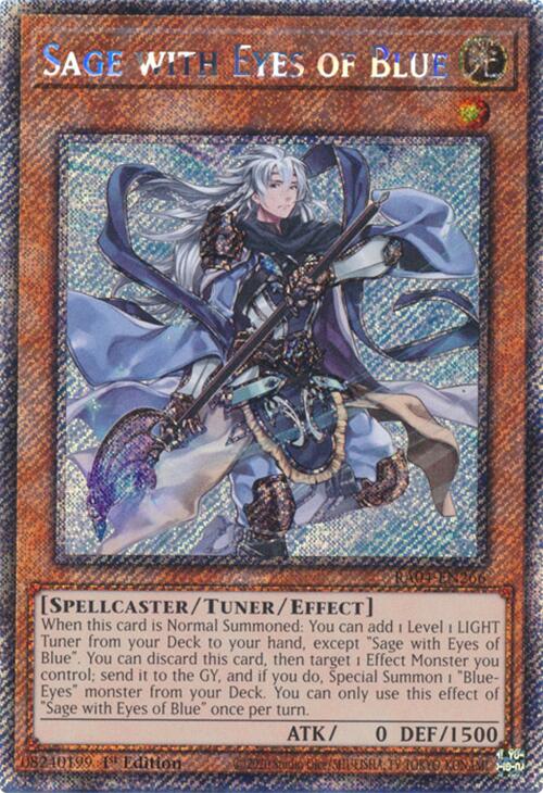 Sage with Eyes of Blue [RA04-EN266] Platinum Secret Rare | Shuffle n Cut Hobbies & Games