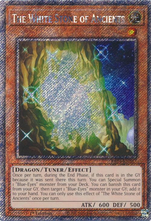 The White Stone of Ancients [RA04-EN267] Platinum Secret Rare | Shuffle n Cut Hobbies & Games