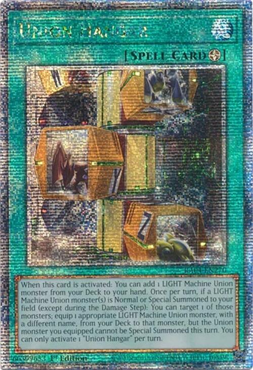Union Hangar [RA04-EN270] Quarter Century Secret Rare | Shuffle n Cut Hobbies & Games