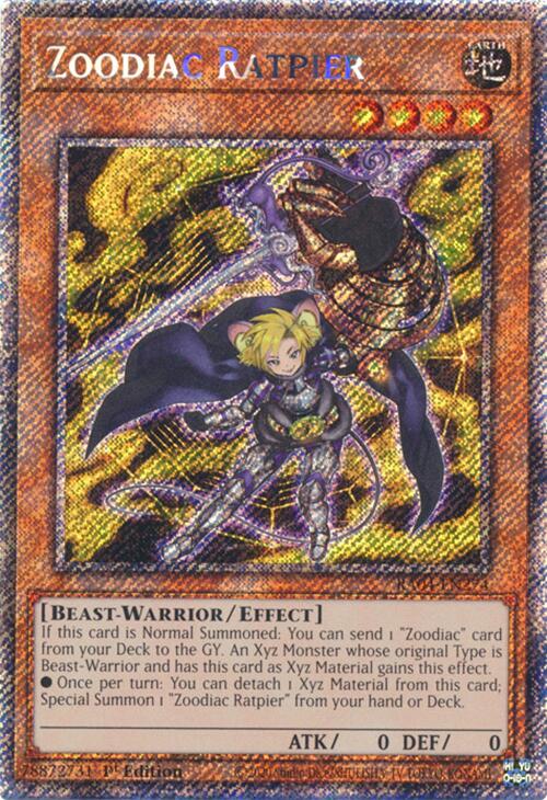 Zoodiac Ratpier [RA04-EN274] Platinum Secret Rare | Shuffle n Cut Hobbies & Games