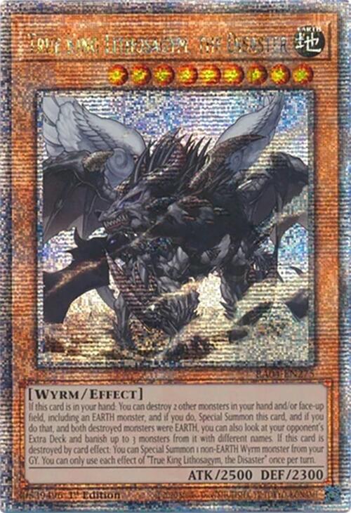 True King Lithosagym, the Disaster [RA04-EN275] Quarter Century Secret Rare | Shuffle n Cut Hobbies & Games