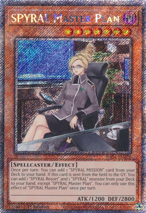 SPYRAL Master Plan [RA04-EN276] Platinum Secret Rare | Shuffle n Cut Hobbies & Games