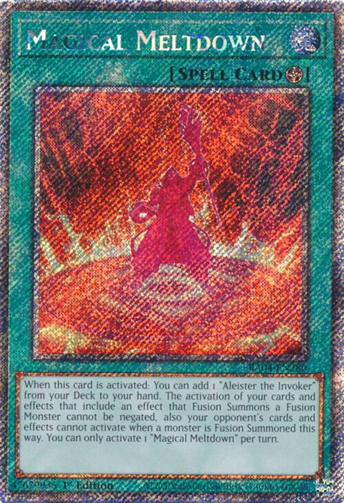 Magical Meltdown [RA04-EN280] Platinum Secret Rare | Shuffle n Cut Hobbies & Games