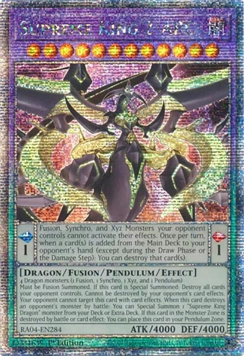 Supreme King Z-ARC [RA04-EN284] Quarter Century Secret Rare | Shuffle n Cut Hobbies & Games
