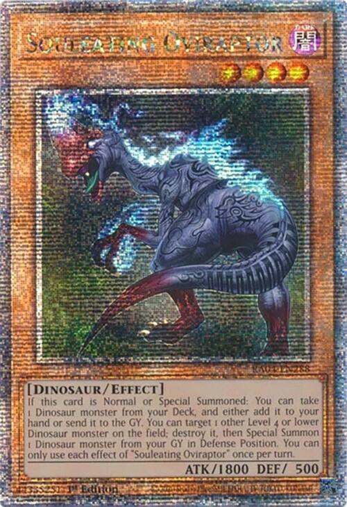 Souleating Oviraptor [RA04-EN288] Quarter Century Secret Rare | Shuffle n Cut Hobbies & Games