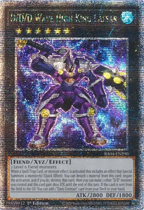 D/D/D Wave High King Caesar [RA04-EN290] Quarter Century Secret Rare | Shuffle n Cut Hobbies & Games