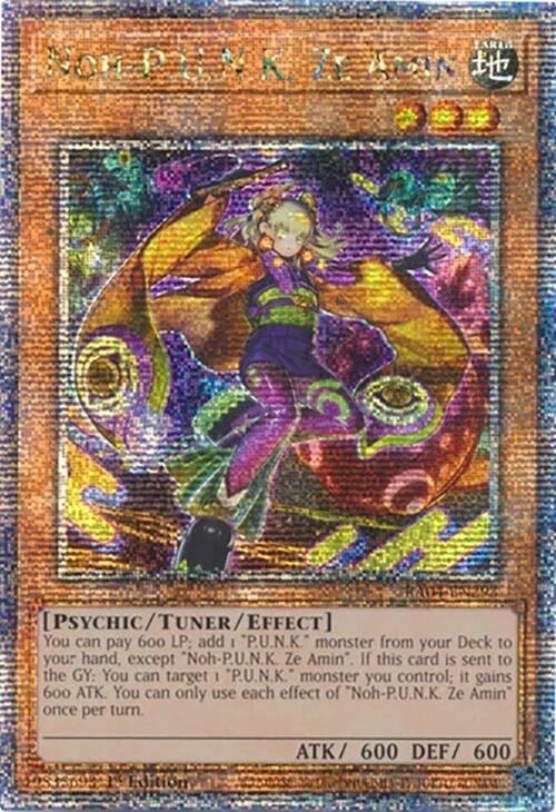 Noh-P.U.N.K. Ze Amin [RA04-EN293] Quarter Century Secret Rare | Shuffle n Cut Hobbies & Games