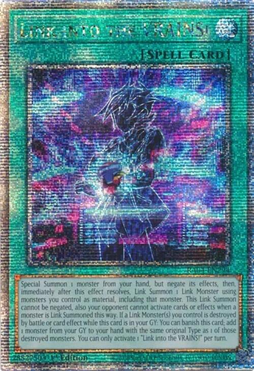 Link into the VRAINS! [RA04-EN294] Quarter Century Secret Rare | Shuffle n Cut Hobbies & Games