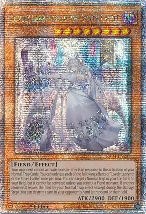 Lovely Labrynth of the Silver Castle [RA04-EN295] Quarter Century Secret Rare | Shuffle n Cut Hobbies & Games