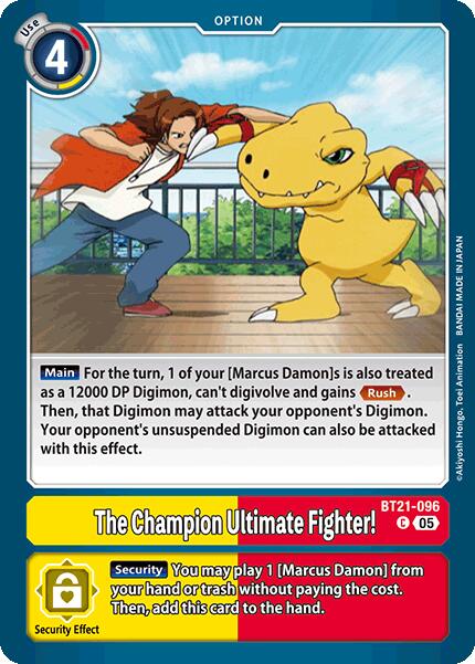 The Champion Ultimate Fighter! [BT21-096] [World Convergence] | Shuffle n Cut Hobbies & Games