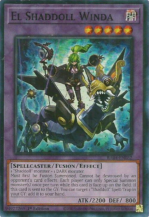 El Shaddoll Winda [RA04-EN052] Super Rare | Shuffle n Cut Hobbies & Games
