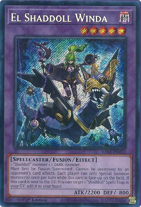 El Shaddoll Winda [RA04-EN052] Secret Rare | Shuffle n Cut Hobbies & Games