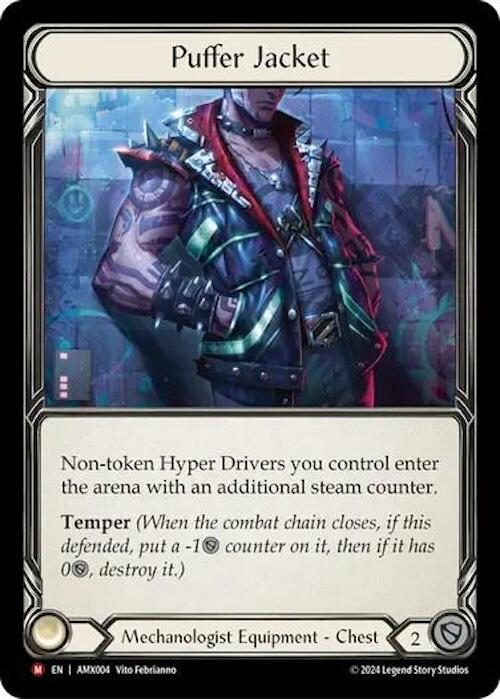 Puffer Jacket [AMX004] (Armory Deck: Maxx Nitro)  Rainbow Foil | Shuffle n Cut Hobbies & Games