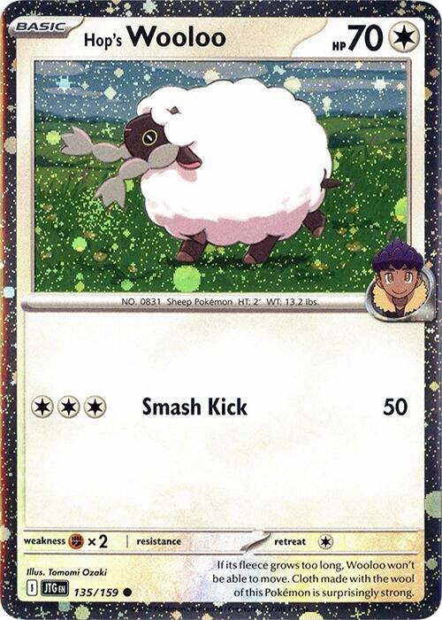 Hop's Wooloo (135/159) (Cosmos Holo) [Scarlet & Violet: Journey Together] | Shuffle n Cut Hobbies & Games