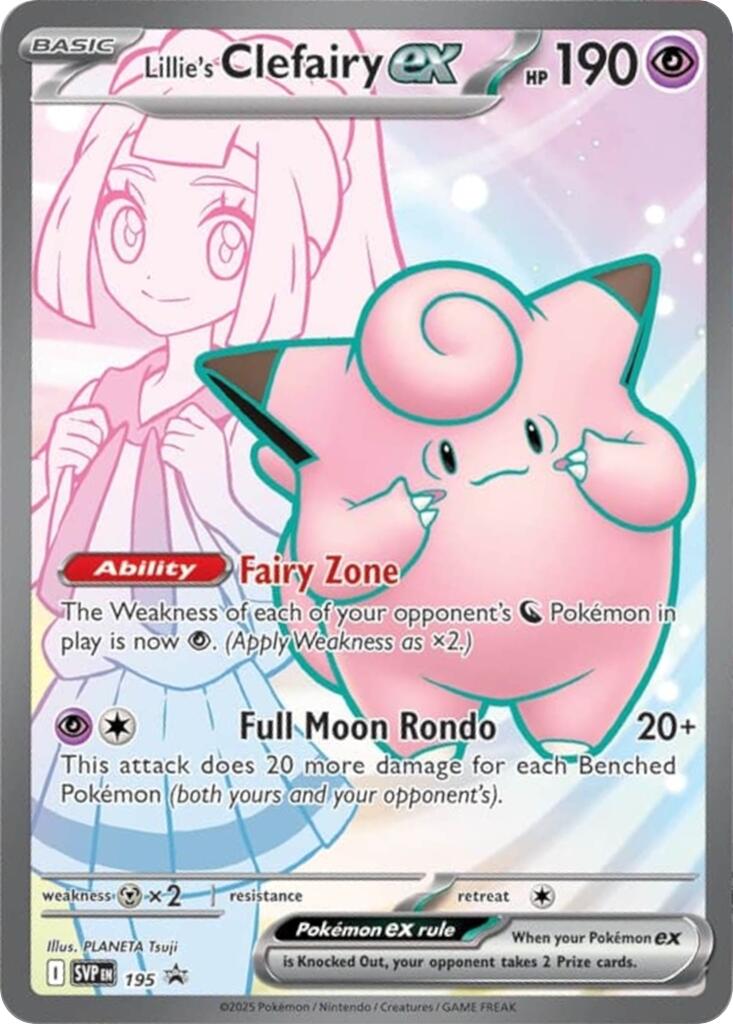Lillie's Clefairy ex (195) [Scarlet & Violet: Black Star Promos] | Shuffle n Cut Hobbies & Games