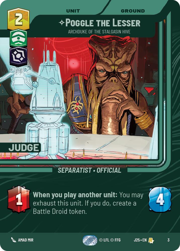 Poggle the Lesser - Archduke of the Stalgasin Hive (3) (3) [Judge Promos] | Shuffle n Cut Hobbies & Games
