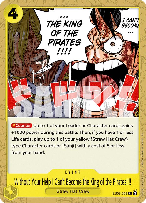 Without Your Help I Can't Become the King of the Pirates!!!! [Extra Booster: Anime 25th Collection] | Shuffle n Cut Hobbies & Games
