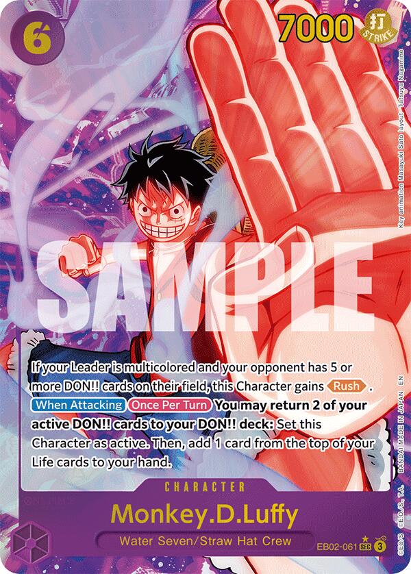 Monkey.D.Luffy (061) (Alternate Art) [Extra Booster: Anime 25th Collection] | Shuffle n Cut Hobbies & Games