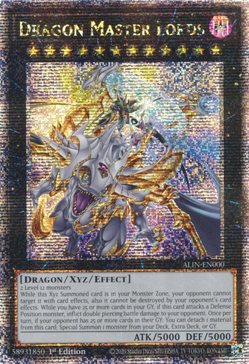 Dragon Master Lords [ALIN-EN000] Quarter Century Secret Rare | Shuffle n Cut Hobbies & Games