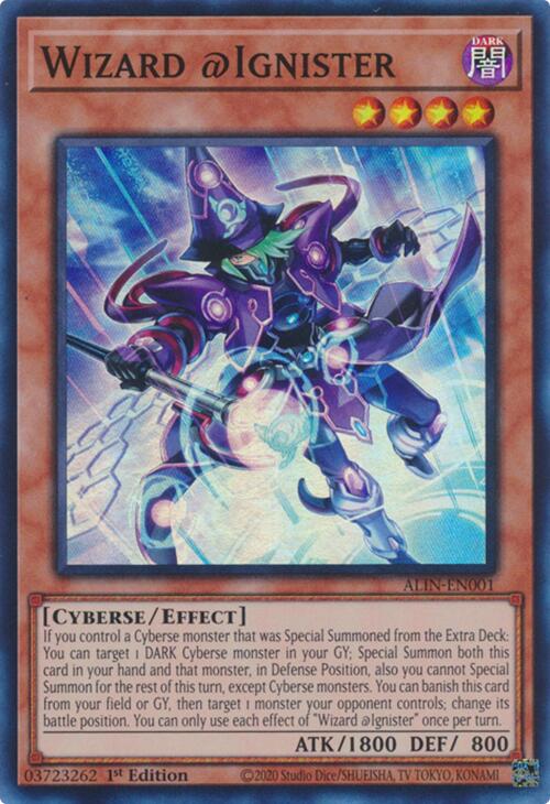 Wizard @Ignister [ALIN-EN001] Super Rare | Shuffle n Cut Hobbies & Games