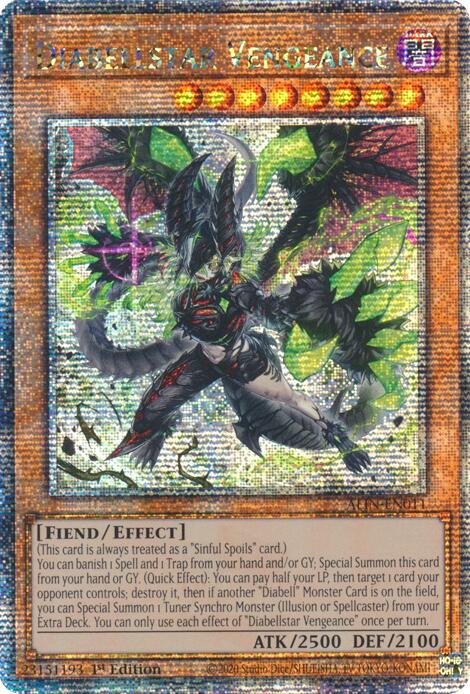 Diabellstar Vengeance [ALIN-EN011] Quarter Century Secret Rare | Shuffle n Cut Hobbies & Games
