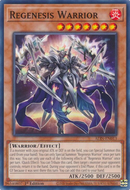 Regenesis Warrior [ALIN-EN013] Common | Shuffle n Cut Hobbies & Games
