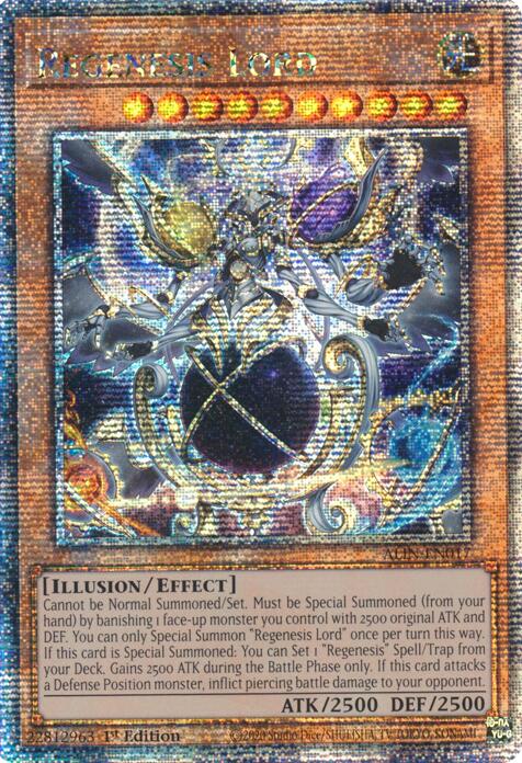 Regenesis Lord [ALIN-EN017] Quarter Century Secret Rare | Shuffle n Cut Hobbies & Games