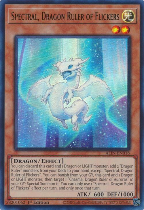 Spectral, Dragon Ruler of Flickers [ALIN-EN018] Ultra Rare | Shuffle n Cut Hobbies & Games