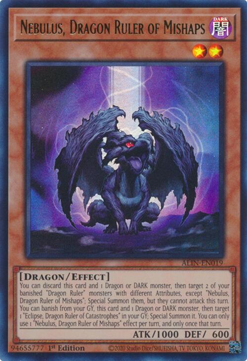 Nebulus, Dragon Ruler of Mishaps [ALIN-EN019] Ultra Rare | Shuffle n Cut Hobbies & Games