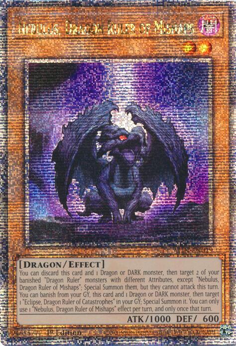 Nebulus, Dragon Ruler of Mishaps [ALIN-EN019] Quarter Century Secret Rare | Shuffle n Cut Hobbies & Games