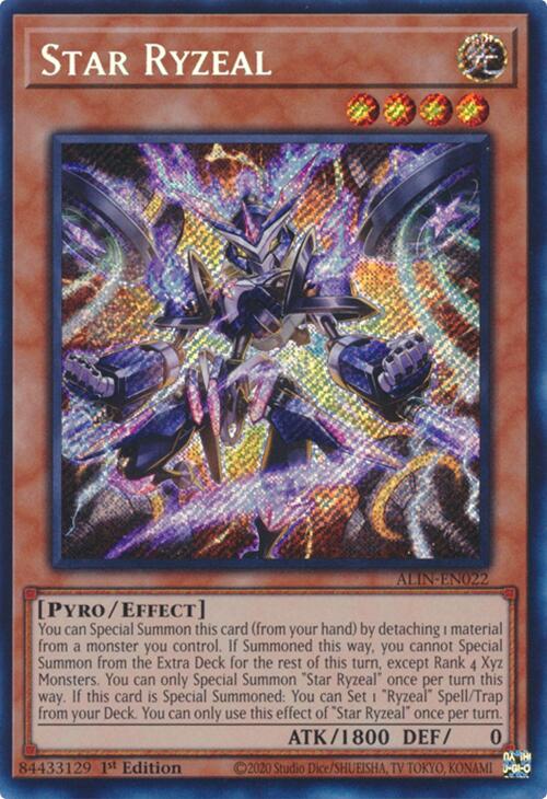 Star Ryzeal [ALIN-EN022] Secret Rare | Shuffle n Cut Hobbies & Games