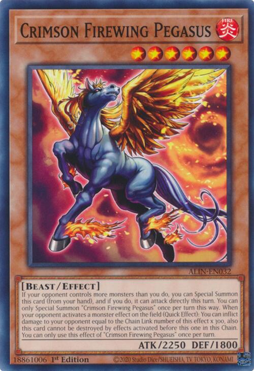 Crimson Firewing Pegasus [ALIN-EN032] Common | Shuffle n Cut Hobbies & Games
